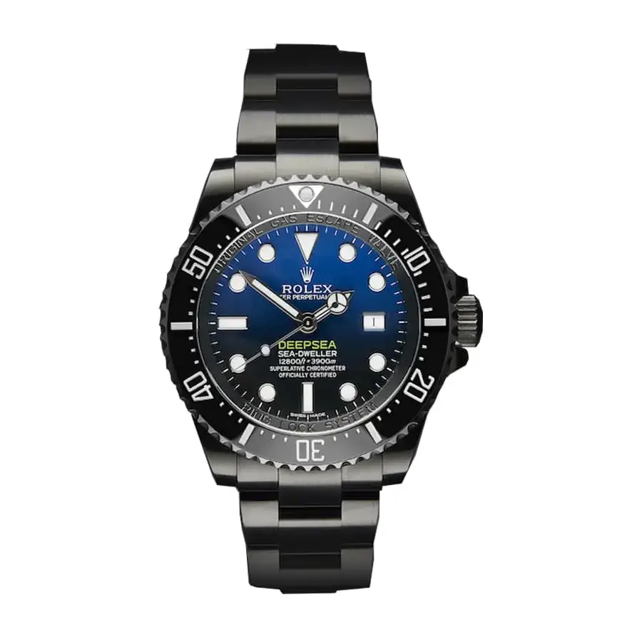 Rolex Black-Pvd Sea Dweller Deepsea Black Blue Dial Stainless Steel ...